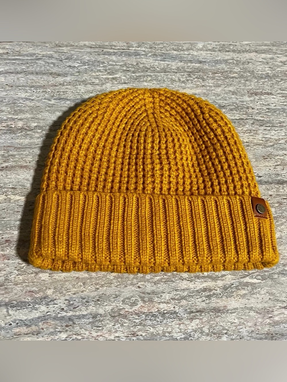 Frye & Co UNISEX Beanie Hat in Mustard Color
